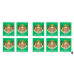 Carnet De 12 Timbres 20g Fleur - Timbre Poste Autocollant Lettre Verte France - Validité Permanente